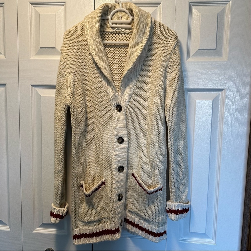Knitted Cream Cardigan